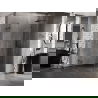 Mexen Lunar semicircular shower cabin right hinged 90 x 70 cm, transparent, gun gray brushed - 833-090P-070L-66-00