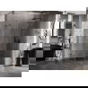 Mexen Lunar semicircular shower cabin right hinged 90 x 70 cm, transparent, gun gray brushed - 833-090P-070L-66-00