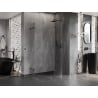 Mexen Lunar Semi-Circular Shower Enclosure Right Hinged 100 x 90 cm, Transparent, Gun Metal - 833-100P-090L-95-00
