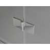 Mexen Lunar L pentagonal hinged shower cabin left 80 x 80 cm, transparent, chrome - 831L-080L-080P-01-00-L