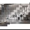 Mexen Lunar L pentagonal hinged left shower cabin 80 x 80 cm, transparent, chrome - 831L-080L-080P-01-00-L