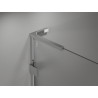 Mexen Lunar L pentagonal hinged shower cabin left 80 x 80 cm, transparent, chrome - 831L-080L-080P-01-00-L
