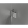 Mexen Lunar L pentagonal shower enclosure left side 90 x 80 cm, transparent, chrome - 831L-090L-080P-01-00-L