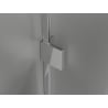 Mexen Lunar L pentagonal shower enclosure swing left 100 x 80 cm, transparent, chrome - 831L-100L-080P-01-00-L