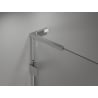 Mexen Lunar L pentagonal shower enclosure swing left 100 x 80 cm, transparent, chrome - 831L-100L-080P-01-00-L