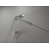 Mexen Lunar L pentagonal pivot shower enclosure left 100 x 90 cm, transparent, chrome - 831L-100L-090P-01-00-L