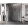 Mexen Lunar L pentagonal pivot shower enclosure left 100 x 90 cm, transparent, chrome - 831L-100L-090P-01-00-L