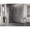 Mexen Lunar L pentagonal shower enclosure hinged left 100 x 100 cm, transparent, chrome - 831L-100L-100P-01-00-L