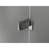 Mexen Lunar pentagonal shower enclosure with left hinged door 80 x 80 cm, transparent, chrome - 831-080L-080P-01-00-L