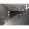 Mexen Lunar L Pentagonal Shower Enclosure, Left Hinged 100 x 80 cm, Transparent, White - 831L-100L-080P-20-00-L