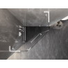 Mexen Lunar L pentagonal shower enclosure swing left 100 x 100 cm, transparent, white - 831L-100L-100P-20-00-L