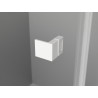 Mexen Lunar L pentagonal shower enclosure swing left 100 x 100 cm, transparent, white - 831L-100L-100P-20-00-L