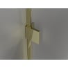 Mexen Lunar L pentagonal left-hinged shower enclosure 80 x 90 cm, transparent, gold - 831L-080L-090P-50-00-L