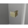 Mexen Lunar L pentagonal left swing shower cabin 80 x 100 cm, transparent, gold - 831L-080L-100P-50-00-L