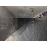 Mexen Lunar L pentagonal shower enclosure with left hinged door 90 x 90 cm, transparent, brushed gold - 831L-090L-090P-55-00-L