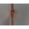 Mexen Lunar L pentagonal shower cabin left hinged 80 x 80 cm, transparent, rose gold - 831L-080L-080P-60-00-L