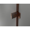 Mexen Lunar L pentagonal shower cabin left hinged 80 x 80 cm, transparent, rose gold - 831L-080L-080P-60-00-L