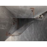 Mexen Lunar L pentagonal shower enclosure with left hinged door 90 x 90 cm, transparent, brushed copper - 831L-090L-090P-65-00-L