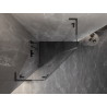 Mexen Lunar L Pentagonal Hinged Shower Enclosure Left 80x80 cm, Transparent, Gun Gray Brushed - 831L-080L-080P-66-00-L