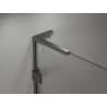 Mexen Lunar L shower enclosure pentagonal pivot left 80x80 cm, transparent, gun gray brushed - 831L-080L-080P-66-00-L