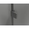 Mexen Lunar L pentagonal hinged left shower enclosure 90x80 cm, transparent, brushed gun gray - 831L-090L-080P-66-00-L
