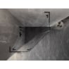 Mexen Lunar L pentagonal shower cabin left swing 90x90 cm, transparent, gun gray brushed - 831L-090L-090P-66-00-L