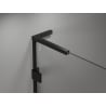 Mexen Lunar L pentagonal left swing shower enclosure 80 x 80 cm, transparent, black - 831L-080L-080P-70-00-L