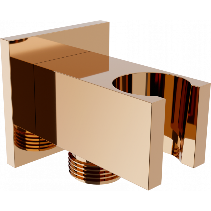 Mexen Cube angled connector, rose gold - 79300-60