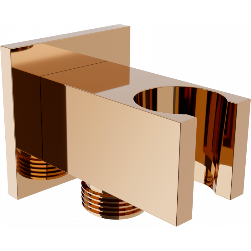 Mexen Cube angular connector, rose gold - 79300-60