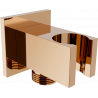 Mexen Cube angled connector, rose gold - 79300-60