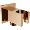Mexen Cube angular connector, rose gold - 79300-60