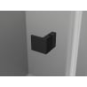 Mexen Lunar L pentagonal left-handed shower cabin 90 x 90 cm, clear, black - 831L-090L-090P-70-00-L