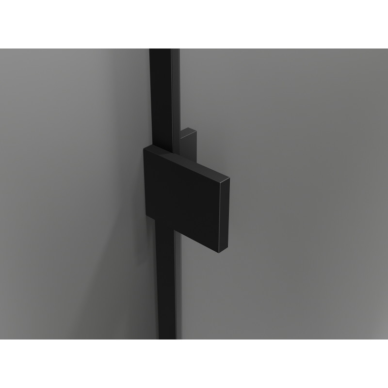 Mexen Lunar L Pentagonal Shower Enclosure Left Hinged 90 x 90 cm, Transparent, Black - 831L-090L-090P-70-00-L