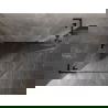 Mexen Lunar L pentagonal left shower cabin 100 x 90 cm, transparent, black - 831L-100L-090P-70-00-L