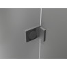 Mexen Lunar L pentagon swing left shower cabin 80 x 80 cm, transparent, gun metal - 831L-080L-080P-95-00-L
