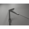 Mexen Lunar L pentagonal left-hinged shower enclosure 90 x 90 cm, transparent, gun metal - 831L-090L-090P-95-00-L