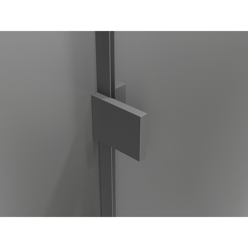 Mexen Lunar L pentagonal pivot shower cabin left 100 x 80 cm, transparent, gun metal - 831L-100L-080P-95-00-L