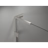 Mexen Lunar L pentagonal left-hinged shower cabin 80 x 80 cm, transparent, brushed nickel - 831L-080L-080P-97-00-L