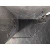 Mexen Lunar L pentagonal shower enclosure, left hinged 100 x 80 cm, transparent, brushed nickel - 831L-100L-080P-97-00-L