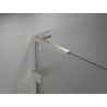 Mexen Lunar L pentagonal left hinged shower cabin 100x100 cm, transparent, brushed nickel - 831L-100L-100P-97-00-L