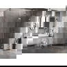 Mexen Lunar L pentagonal right hinged shower enclosure 90 x 80 cm, transparent, chrome - 831L-090P-080L-01-00-P
