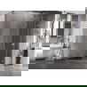 Mexen Lunar L pentagonal right-hinged shower enclosure 100 x 90 cm, transparent, chrome - 831L-100P-090L-01-00-P