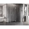 Mexen Lunar L pentagonal right-hinged shower enclosure 100 x 90 cm, transparent, chrome - 831L-100P-090L-01-00-P