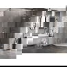 Mexen Lunar L pentagonal shower enclosure, right-hinged 100 x 100 cm, transparent, chrome - 831L-100P-100L-01-00-P