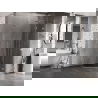 Mexen Lunar L pentagonal shower enclosure, right-hinged 100 x 100 cm, transparent, chrome - 831L-100P-100L-01-00-P