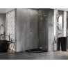 Mexen Lunar L pentagonal right-hinged shower enclosure 90 x 90 cm, transparent, gold - 831L-090P-090L-50-00-P