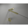 Mexen Lunar L pentagonal right-swing shower enclosure 100 x 100 cm, transparent, gold - 831L-100P-100L-50-00-P