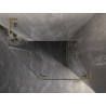 Mexen Lunar L pentagonal right swing shower cabin 90 x 80 cm, transparent, brushed gold - 831L-090P-080L-55-00-P