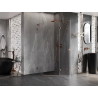 Mexen Lunar L pentagonal shower enclosure swing right 100 x 100 cm, transparent, rose gold - 831L-100P-100L-60-00-P