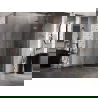 Mexen Lunar L pentagonal right-hinged shower cabin 100x100 cm, transparent, brushed copper - 831L-100P-100L-65-00-P